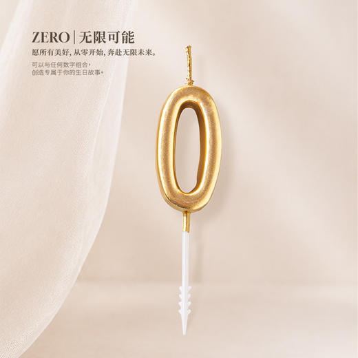 【烫金数字蜡烛】不单独发货  单拍不发货 商品图1
