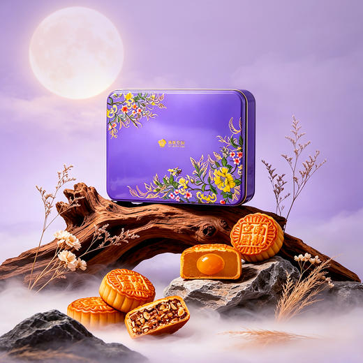紫韵凝香月饼礼盒  145g*4 商品图0