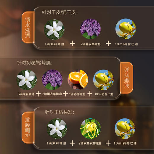印度茉莉精油10ml【单方精油·需搭配使用】滋润肌肤舒缓情绪 放松身心空调干燥肌 22年精油经验【嘉媚乐】 商品图2