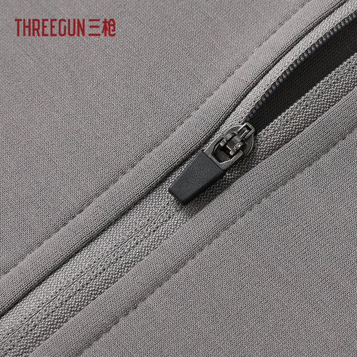 Threegun三枪 【空气棉】长袖连帽开襟男衫-82357A011 商品图2