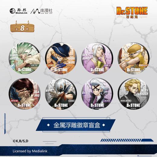 南漫社 石纪元 金属浮雕徽章 吧唧 8包/盒 国谷 商品图0