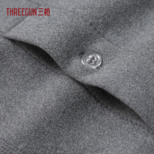 Threegun三枪 朋克暖绒加厚型圆领男内衣套-2L059D021 商品图4