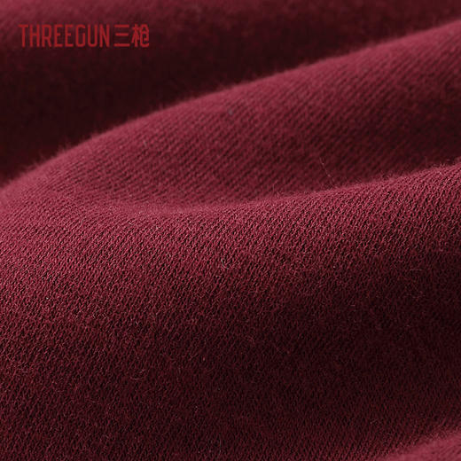 Threegun三枪 抗菌长绒棉V领男打底衫-23903A011 商品图4