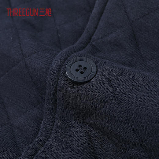 Threegun三枪 暖棉立领开襟长袖男家居套-82367D011 商品图2