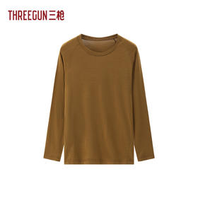 Threegun三枪 羊毛腈纶圆领长袖男内衣-T20254A02