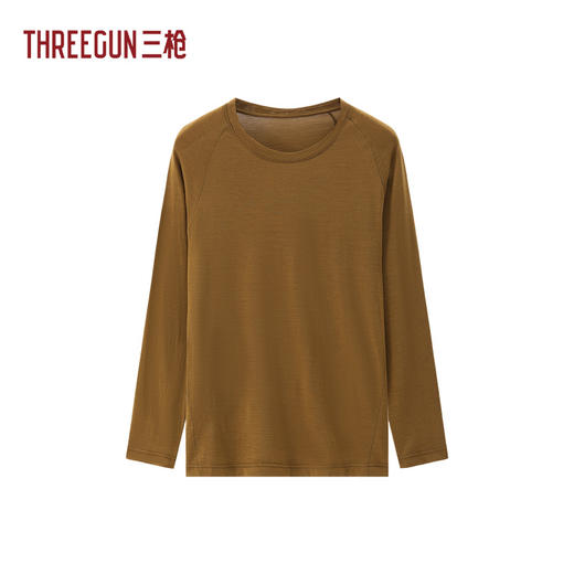 Threegun三枪 羊毛腈纶圆领长袖男内衣-T20254A02 商品图0