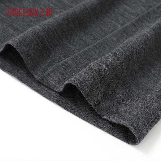Threegun三枪 羊毛腈纶半襟长袖男内衣-T20253A02 商品图4