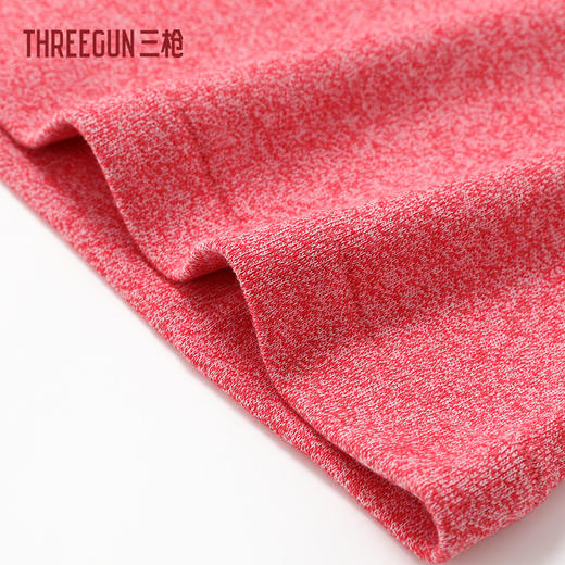 Threegun三枪 舒肤棉闪色棉毛罗纹领女衫-541236211 商品图2