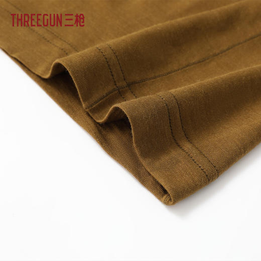 Threegun三枪 羊毛腈纶圆领长袖男内衣-T20254A02 商品图3