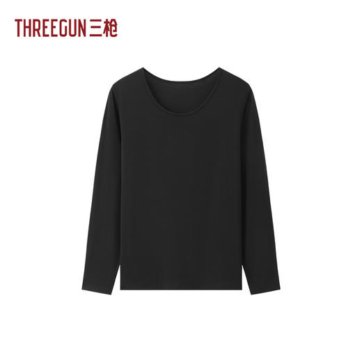 Threegun三枪 60支热力弹华绒圆领女肌底衣-T20245A01 商品图1