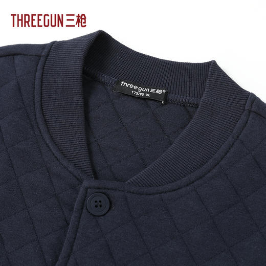 Threegun三枪 暖棉立领开襟长袖男家居套-82367D011 商品图1