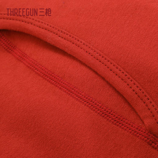 Threegun三枪 吉庆火绒棉圆领男内衣打底衫裤-T20266D02 商品图3