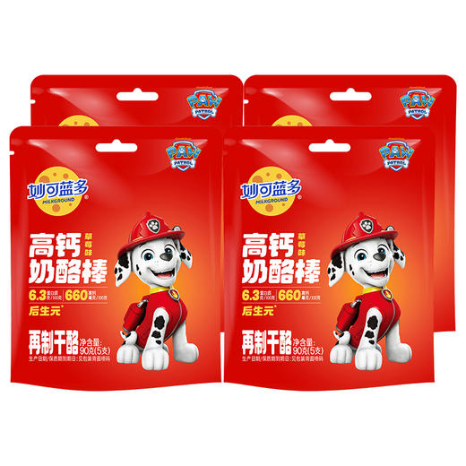 妙可蓝多奶酪棒高钙草莓味（90g*4） 商品图0