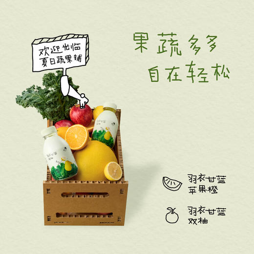 喜茶羽衣甘蓝双柚植物果蔬汁饮品350ml*15瓶 商品图5