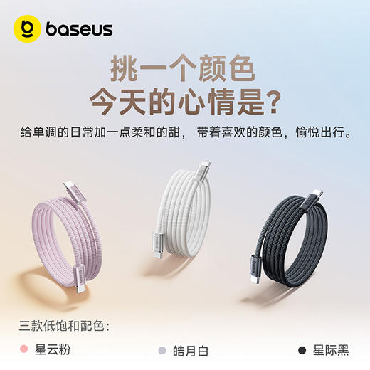 【新品爆款】倍思 磁吸快充数据线USB-C to USB-C 60W  商品图5