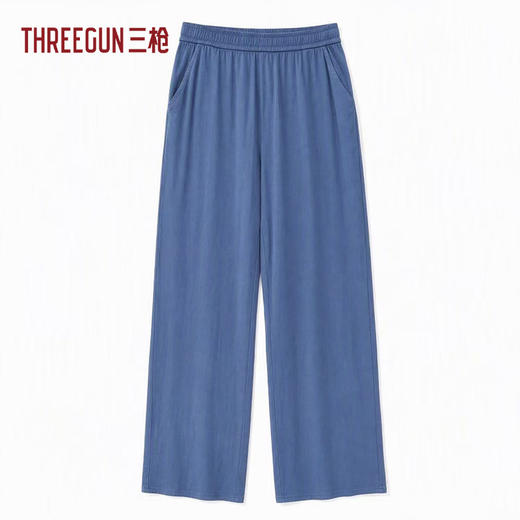 Threegun三枪 水洗针织牛仔女九分裤-T60109B01 商品图2
