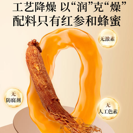蜜制红参段 核心产区自由种植基地 拒绝防腐剂色素 补充元气精力女性友好红润人参 红参蜜片3g*14包/盒 商品图3