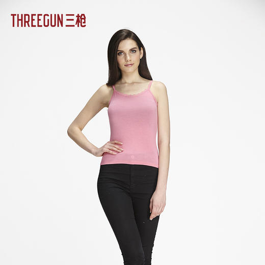 Threegun三枪 【舒木尔】吊带女士打底背心-30438A051 商品图0