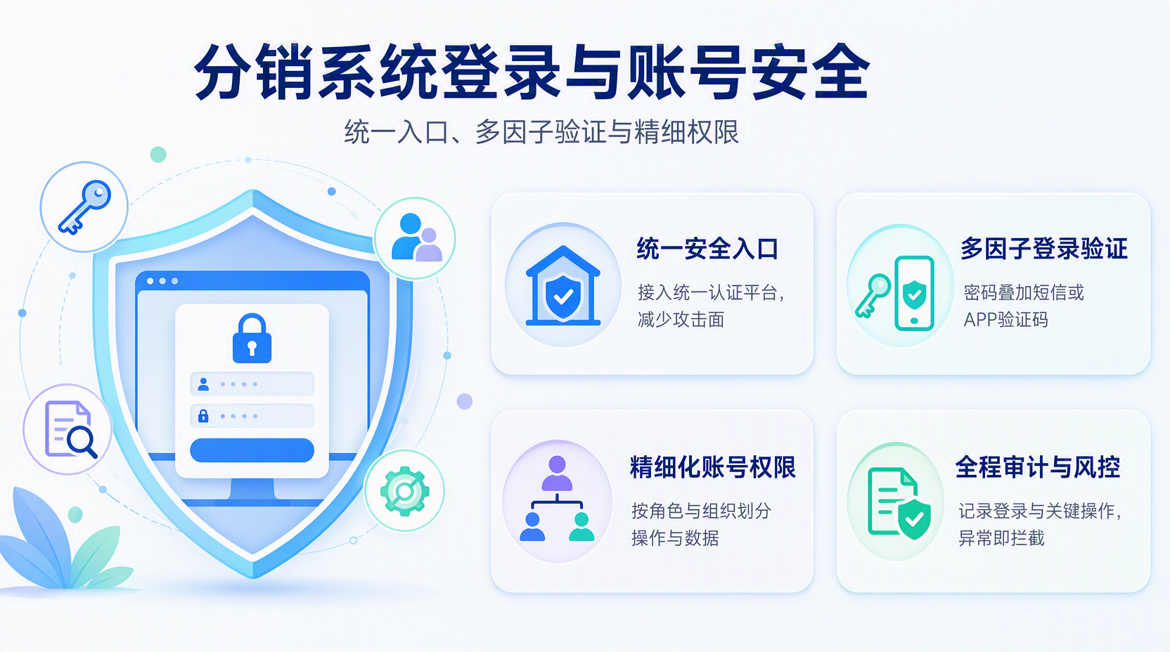 分销系统登录入口怎么设计更安全?