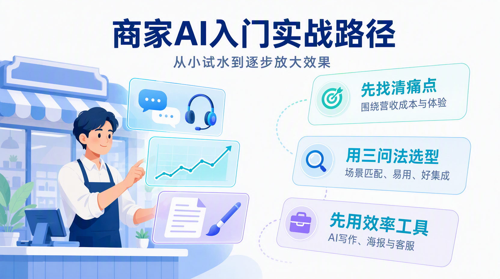商家AI入门应该先做什么?先找清业务痛点