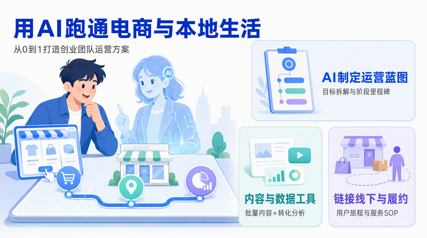 创业团队如何用AI设计从0到1整体运营方案?