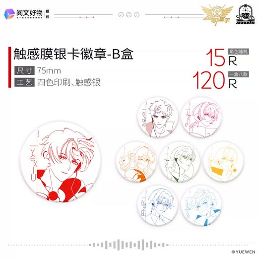 全职高手 records系列 徽章 吧唧 B盒 8包/盒 国谷 商品图0