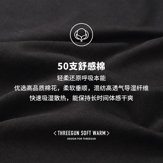 Threegun三枪 【舒感棉】莫奈联名款圆领短袖长裤女士家居套家居服-82082D011 商品图7