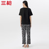 Threegun三枪 【舒感棉】莫奈联名款圆领短袖长裤女士家居套家居服-82082D011 商品缩略图4
