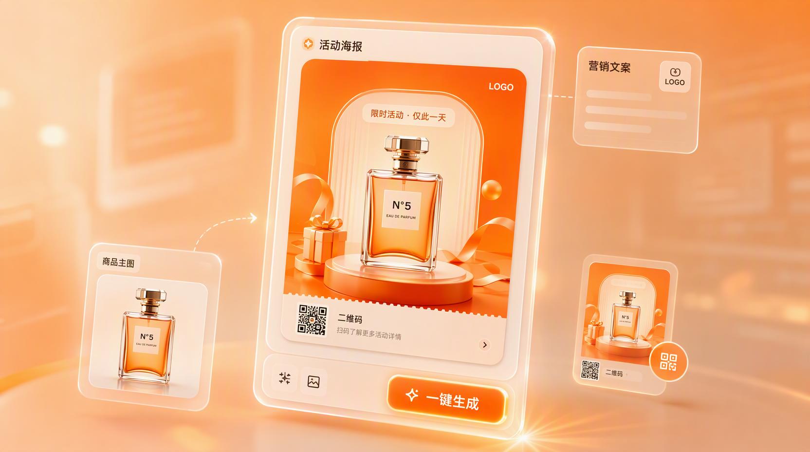 AI 海报生成 -营销海报一键生成,让日常运营更省心