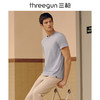 Threegun三枪 【水柔弹力棉】横条圆领男士短袖T恤-23683A011 商品缩略图5