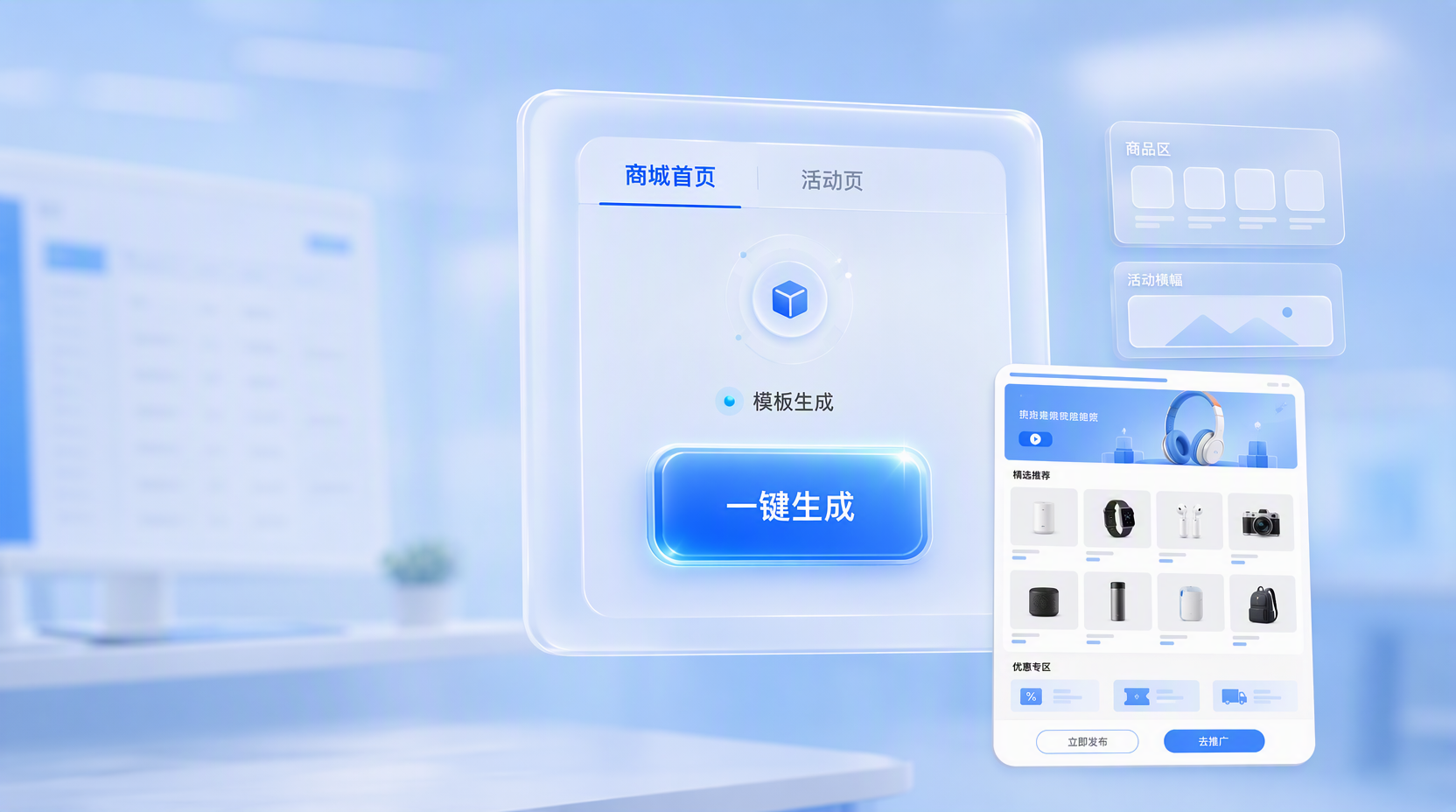AI 商城搭建 - 快速生成商城页面，让私域拉新更高效