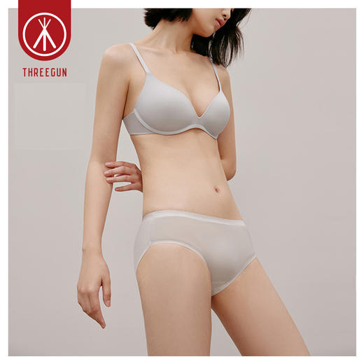 Threegun三枪 【冰丝】低腰女士三角内裤（1条装）-40858B011 商品图4
