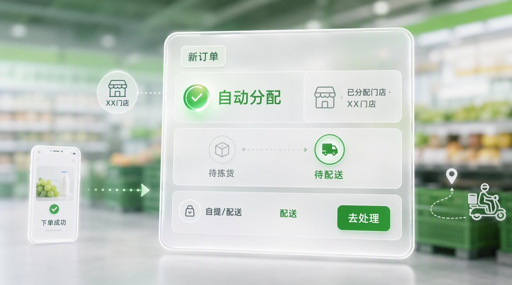 商超线上商城 - 打通门店配送订单,让到家履约更高效