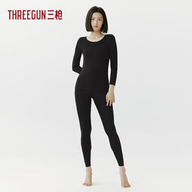 Threegun三枪 【舒木尔】圆领女士保暖内衣套装-23712D021