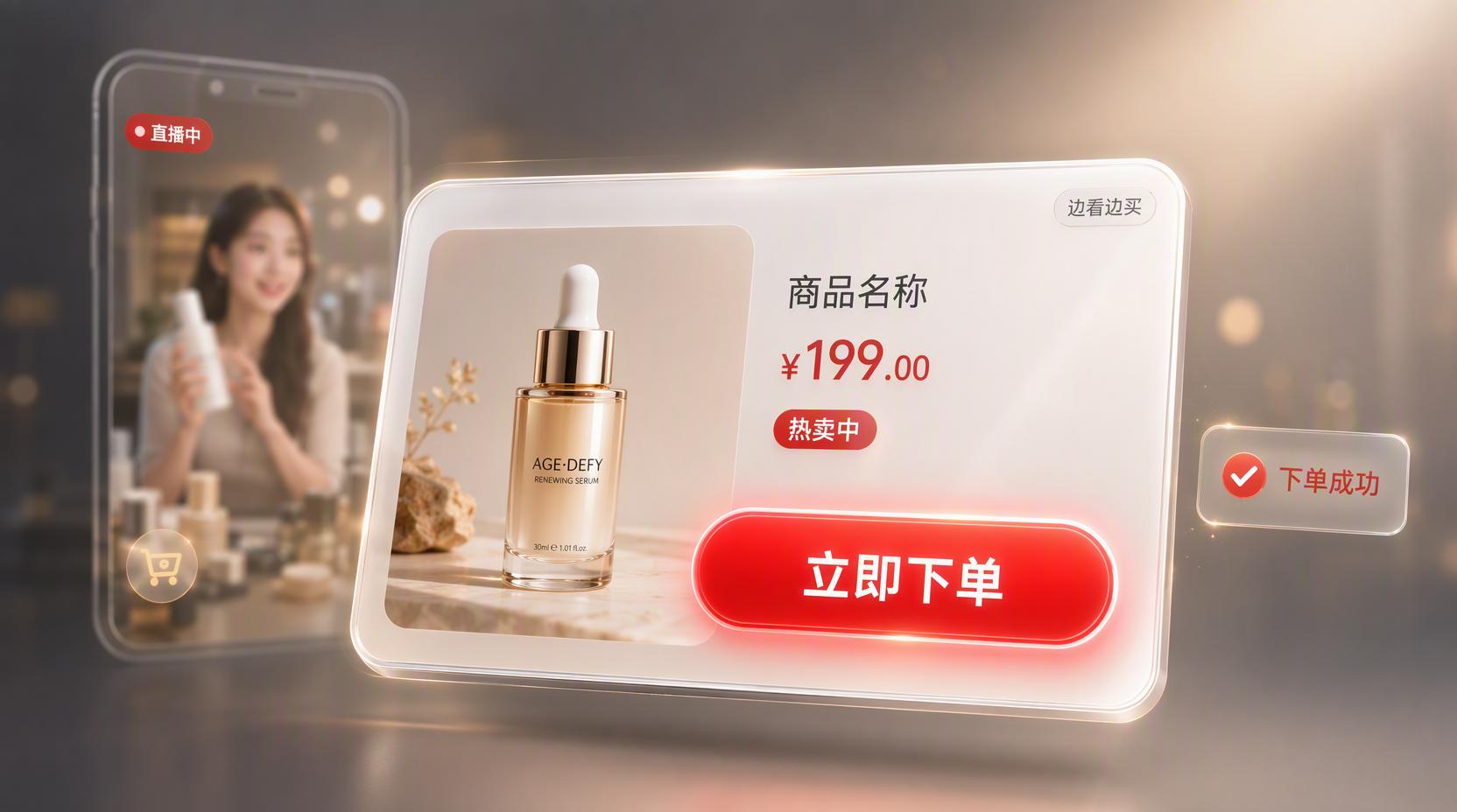 直播电商系统 - 打通全网直播客流,让边看边买成交跑起来