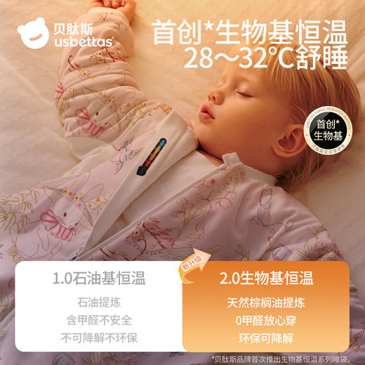 贝肽斯【肽舒】睡袋婴儿春秋冬款宝宝分腿羊毛儿童防踢被四季通用 商品图5