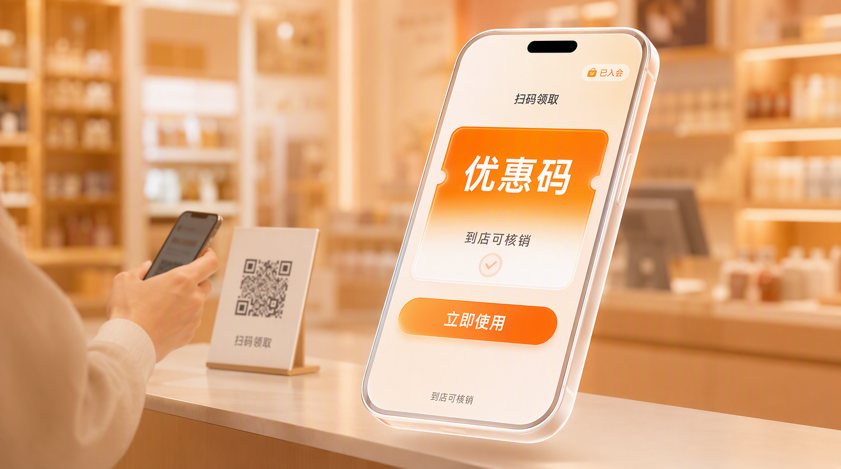 优惠扫码 - 唤醒扫码顾客客群，让门店复购持续发生