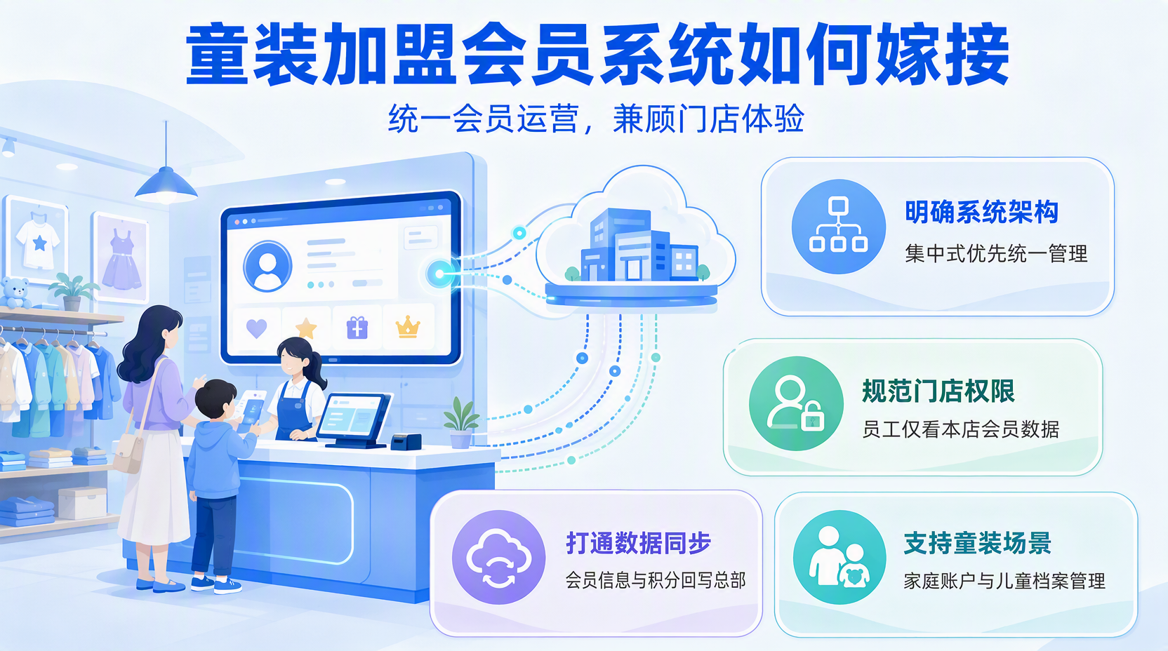 童装连锁加盟如何规划会员系统嫁接路径？