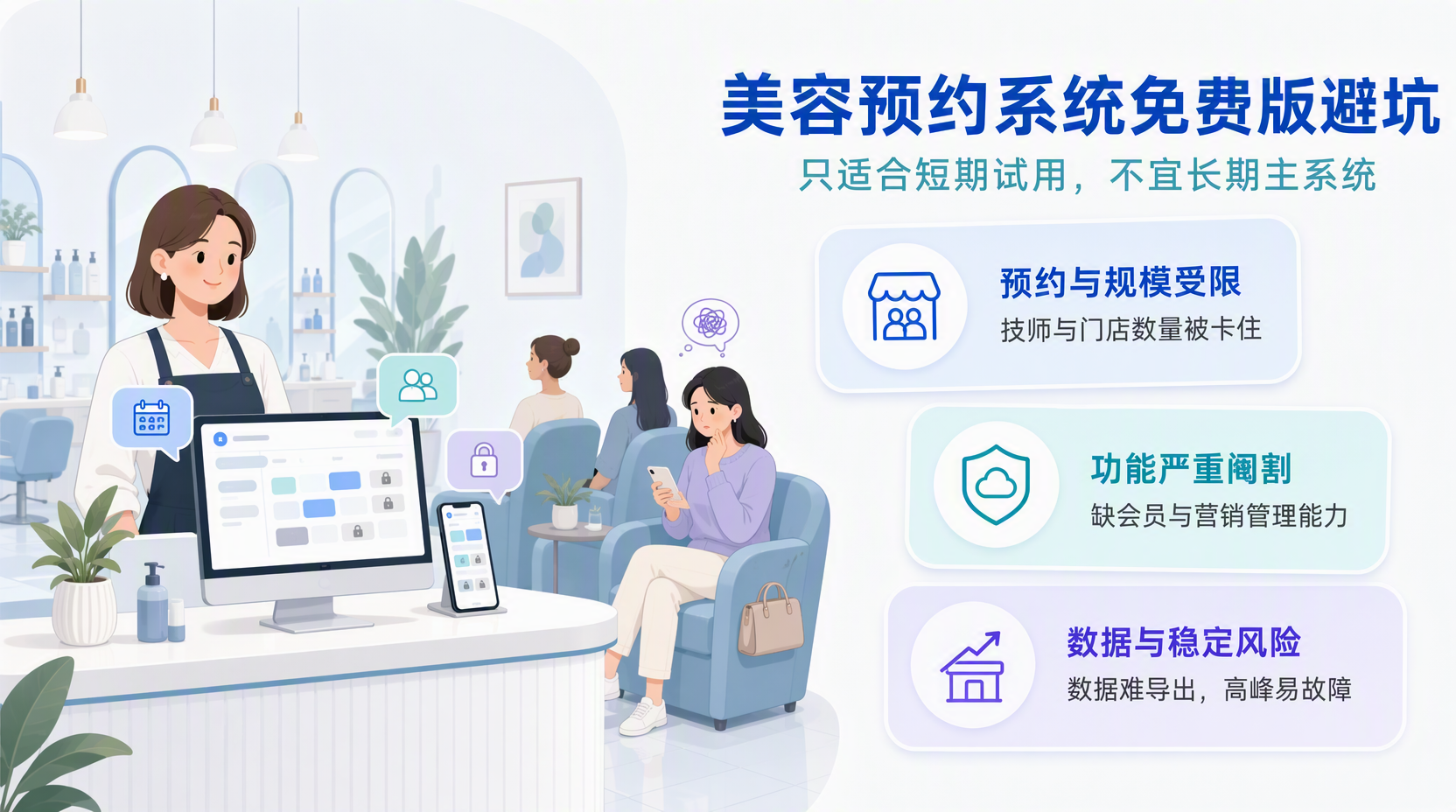 免费美容美发预约系统有哪些核心局限?