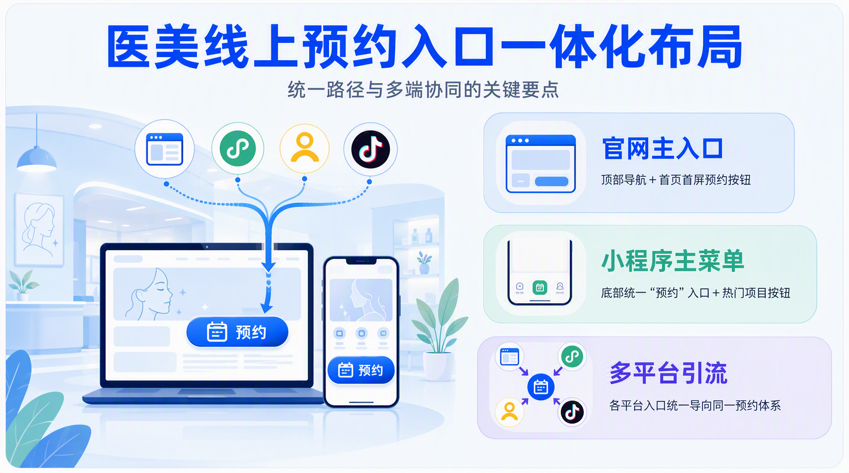 医美官网预约入口怎么设计更合理?
