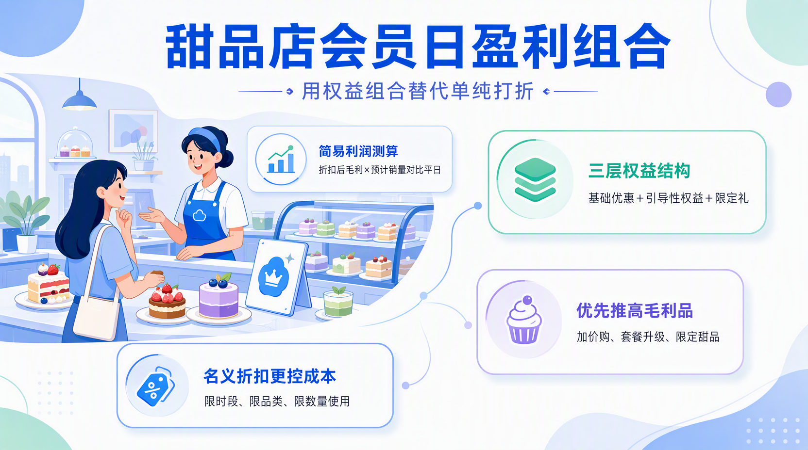 甜品店会员日除了打折还能做什么?