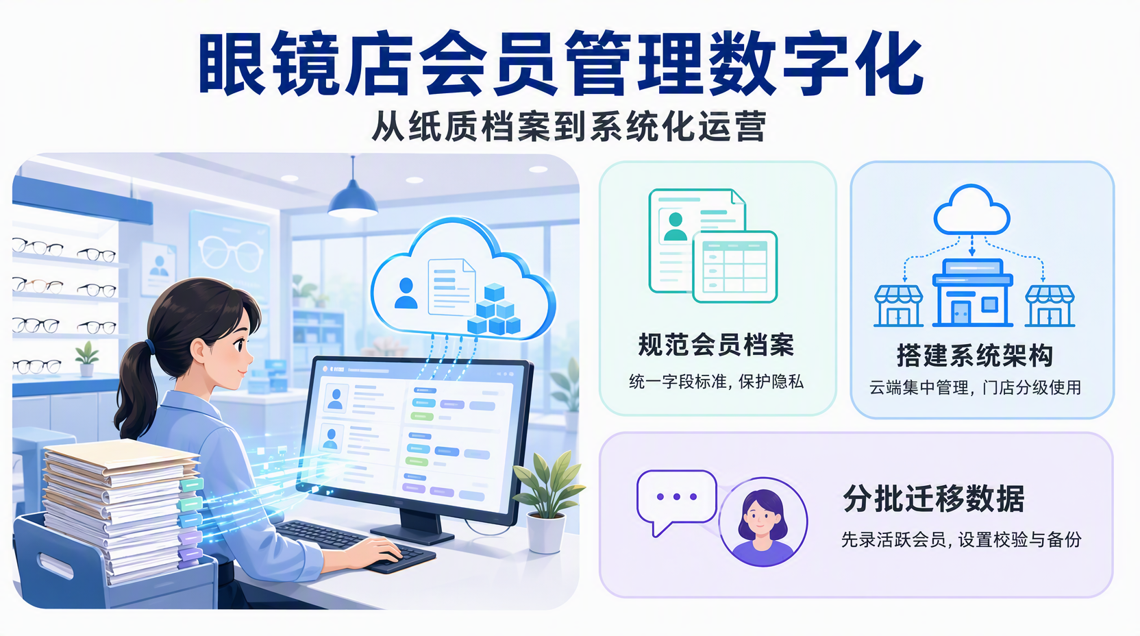 眼镜店会员管理系统怎么建?先明确需求和架构