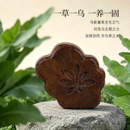 正安 乌斯曼草何首乌洗发皂【预售10月10日】【3件减10元】16味草本清爽滋养 无硅油温和舒适 10微米级泡沫深洁 呵护靓丽秀发 90g（45g*2）/盒 商品图6