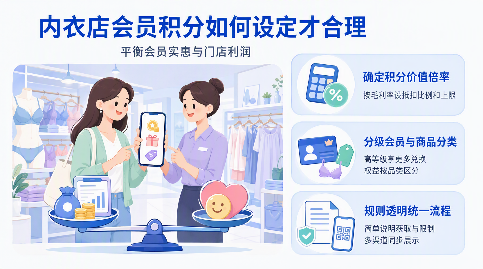 内衣店会员积分兑换方案怎么做才稳定?