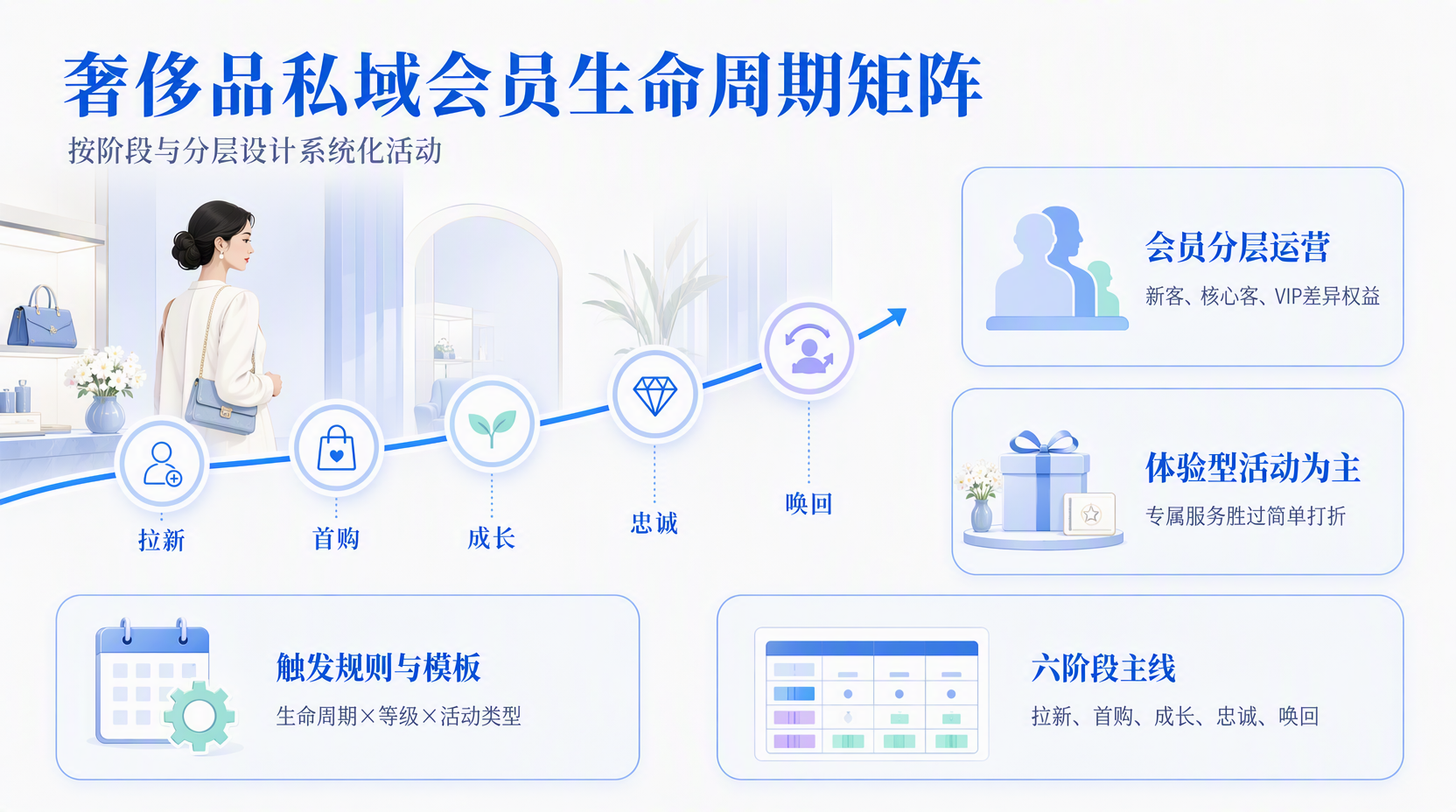 奢侈品私域运营方案怎么设计:先搭“生命周期主线”