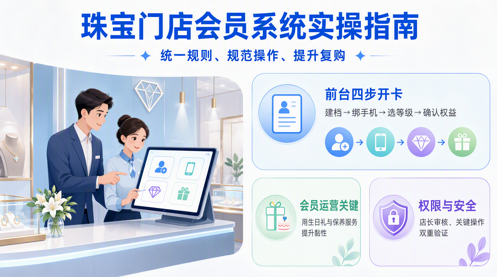 珠宝门店会员管理有哪些核心流程？