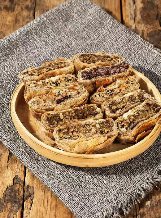 【下架】荞麦千层酥 李金芳手工酥饼 下午茶出游旅游健康零食 童年味道中式老包装 甜咸可口酥饼 4袋/礼盒 商品图3