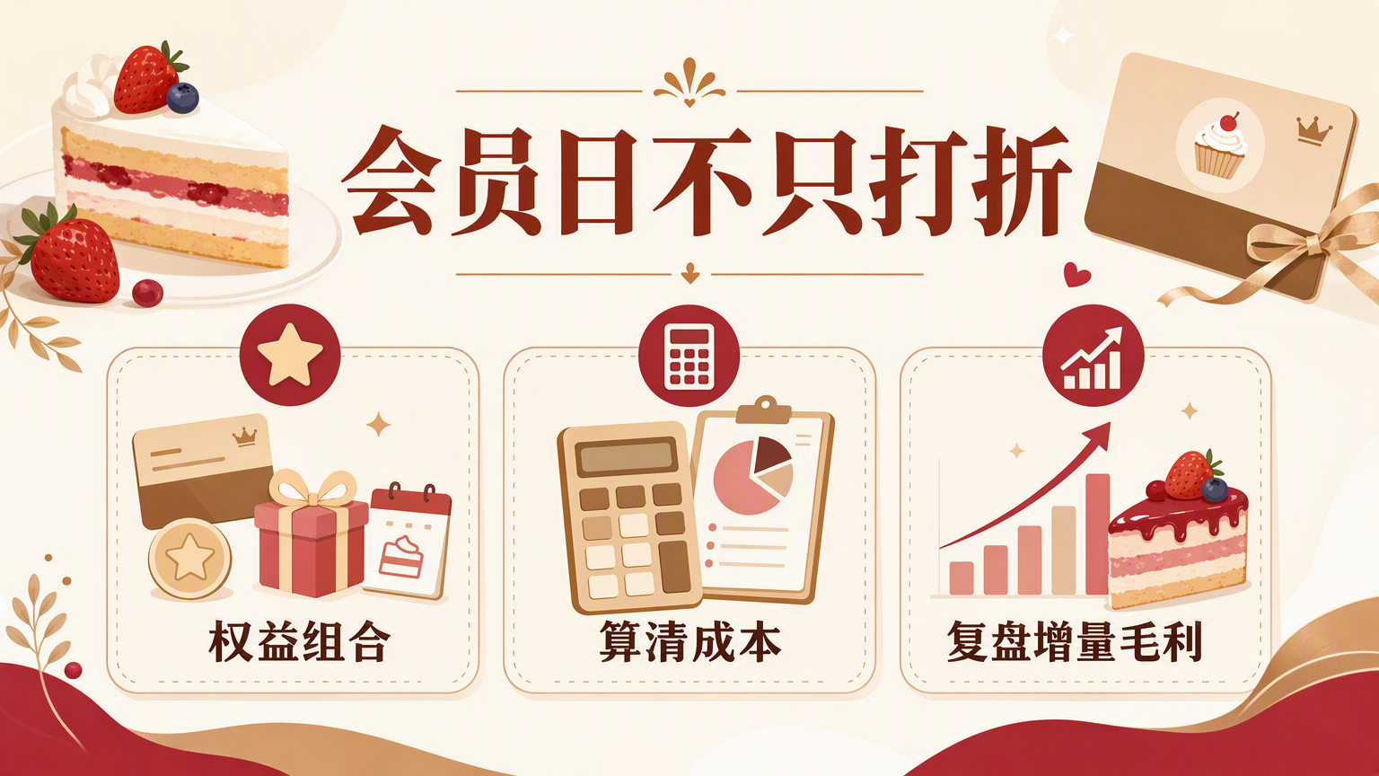 甜品店会员日如何避免只打折:权益组合与利润测算