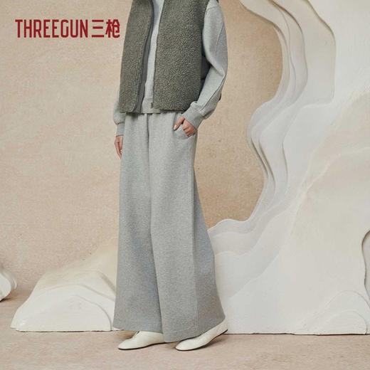 Threegun三枪 空气层女长裤-T60174B01 商品图1