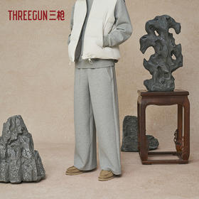 Threegun三枪 空气层男长裤-T60170B01